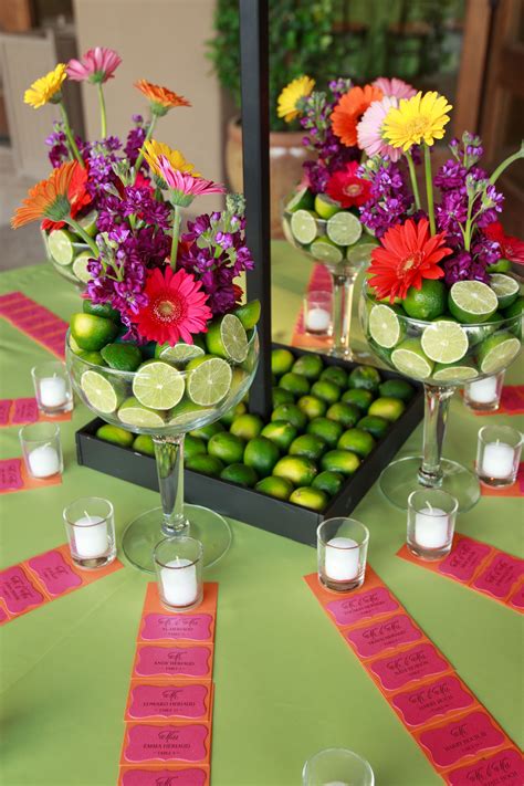Lime Centerpiece Cinco De Mayo Party Decorations Mexican Party Theme Cinco De Mayo Wedding