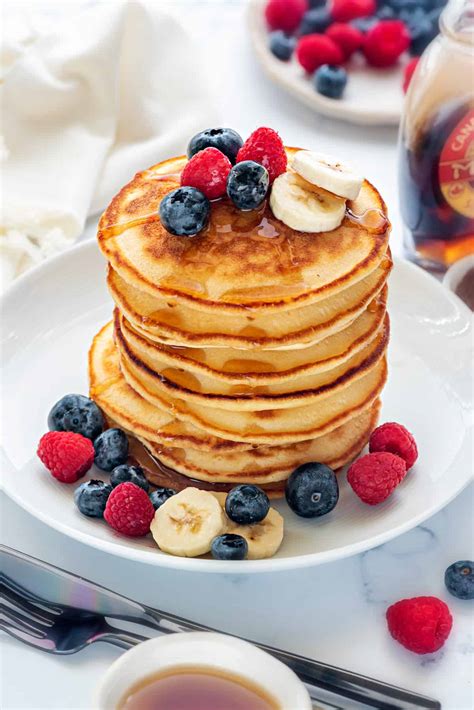 Fluffy Pancakes Recipe From Scratch Video Cubes N Juliennes