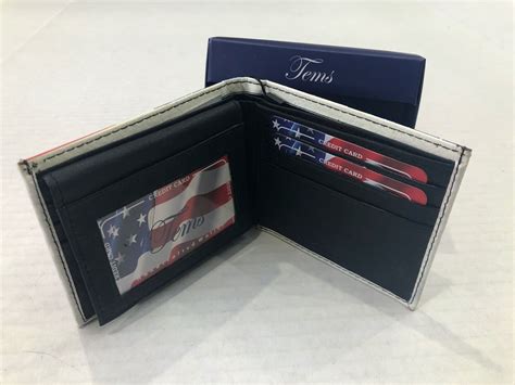 ️ Tems Handcrafted Bi Fold Novelty Wallet American Usa Flag Old School