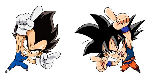 The wacky and wild antics of dragon ball z have enamored countless, passionate fans in the decades since its inception. Goku y Vegeta by Monstkem | Dibujos chibi, Personajes de ...