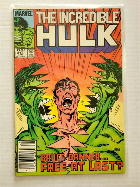 Incredible Hulk 313 315 319 Marvel 1986 Set Of 3 Marriage To Betty Ross Comic Books