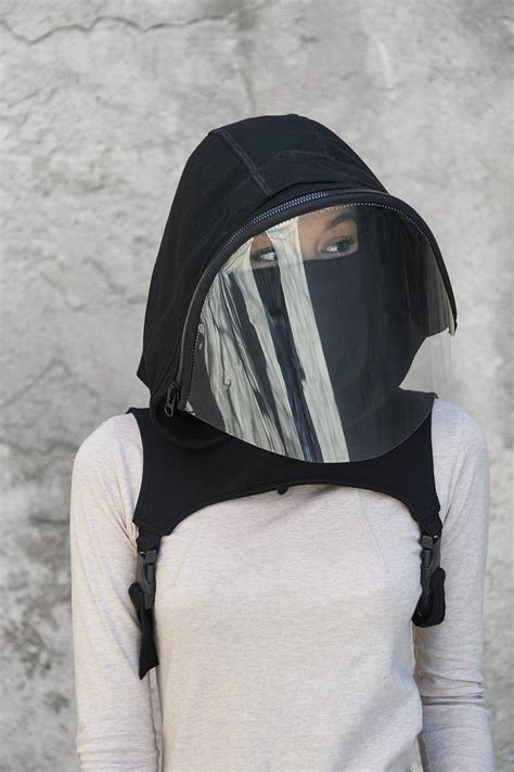 Hooded Face Shield Face Mask Adults Halloween Costume Women Etsy
