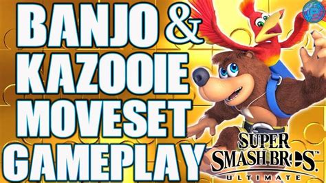 Banjo And Kazooie Moveset Gameplay Super Smash Bros Ultimate Banjo