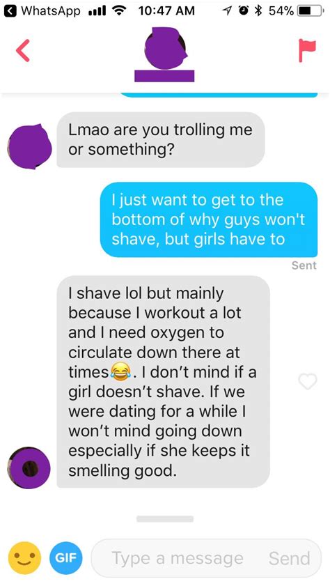 I Asked Guys If Theyd Go Down On My Hairy Pussy