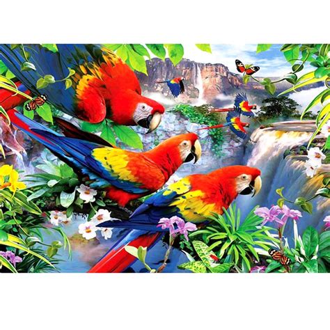 Fullalmaznaya Diamond Embroidery5ddiamond Painting Parrot Bird Kit