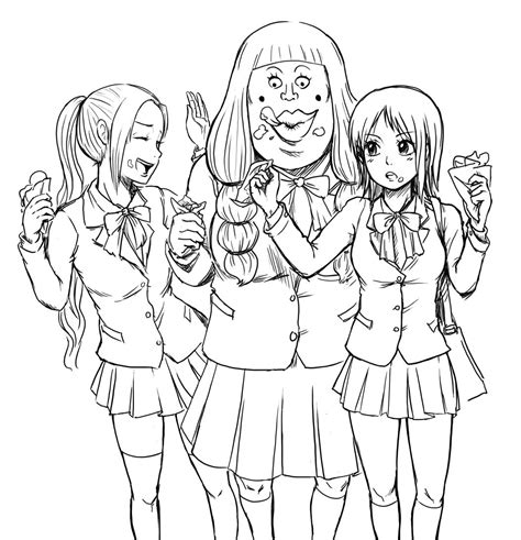Anime Best Friends Coloring Pages At