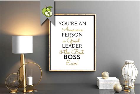 Digital Best Boss T You Are The Best Boss Ever T Etsy