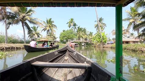 Canoeing Through Backwaters In Kerala India Youtube