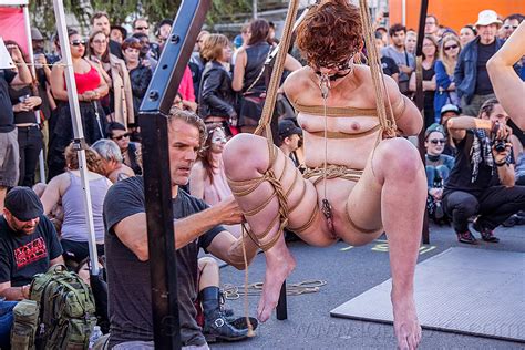 Naked Woman In Suspension Bondage Folsom Street Fair San My Xxx Hot Girl