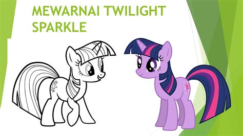 Mewarnai gambar kuda poni applejack dengan pasir warna ☆ sand painting. Mewarnai Kuda Poni Twilight Sparkle Untuk Siswa Paud Tk ...