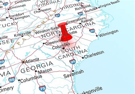 Map Of North And South Carolina