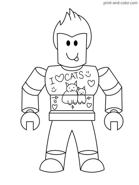 Free Printable Roblox Coloring Pages Printable World Holiday