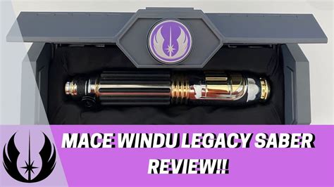 Star Wars Galaxys Edge Mace Windu Legacy Lightsaber Review Youtube
