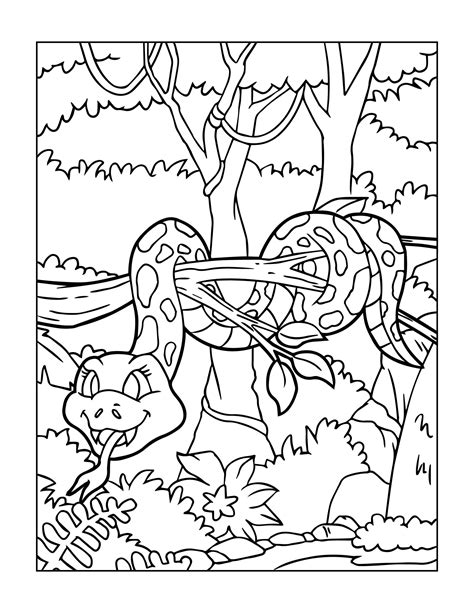 Zoo Animal Coloring Page 2