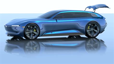 2030 Ford Mustang Electric Shooting Brake Concept By Tianze Yu 9