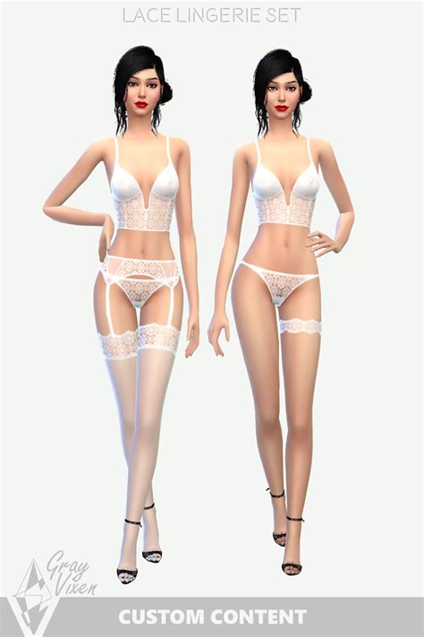 The Sims 4 Lingerie Cc The Sims 4 Cc Lace Lingerie Set