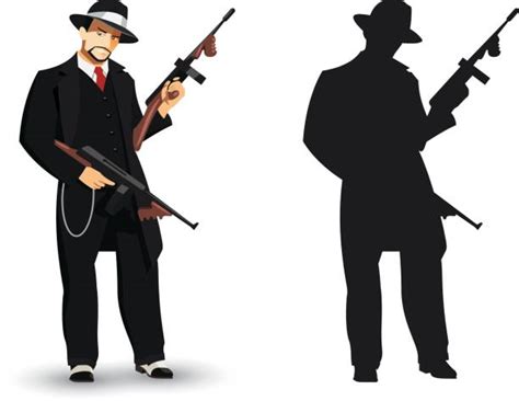 Mafia Shoes Silhouette Illustrations Royalty Free Vector Graphics