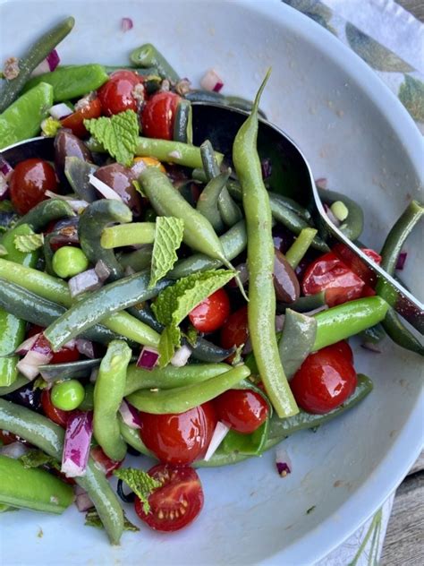 august greek green bean salad spades spatulas and spoons