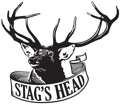 Stags Head Logo Identity Illustration Graphic Design Oxford