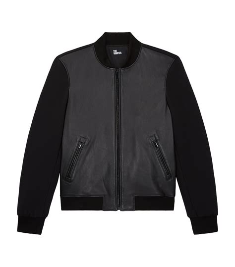 The Kooples Leather Bomber Jacket Harrods Sg