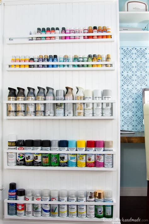 Diy Paint Storage Shelves Houseful Of Handmade