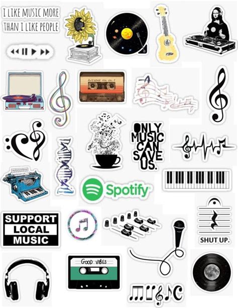 Music Sticker Packs Sticker By Lauren53103 Free Printable Stickers