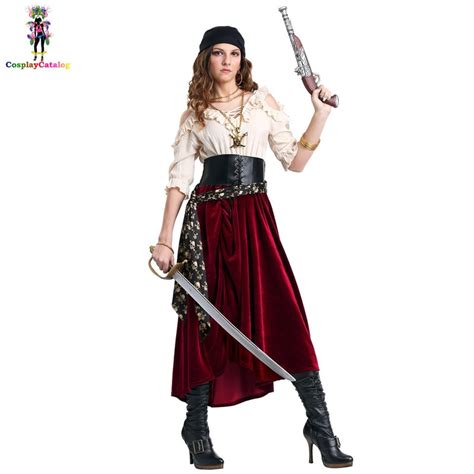 halloween adult women spanish pirate costume sexy swashbuckler deadly costumes decadent