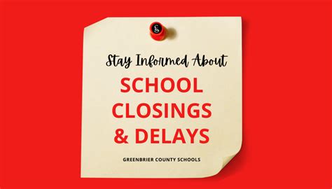 Stay Informed About Gcs School Closings And Delays Greenbrier County