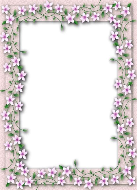 Printable Flower Frame