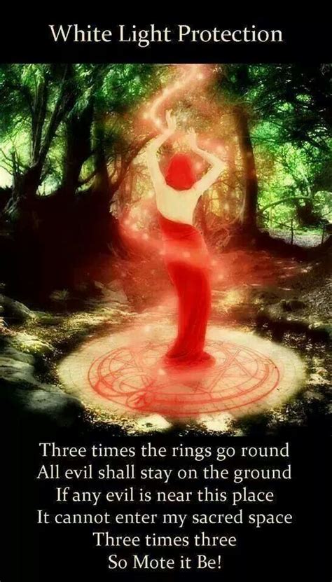 Reason behind using binding spells is effectiveness of such spells and the fact that they are not caste to harm someone. White Light Protection Spell….(Printable Spell Pages ...