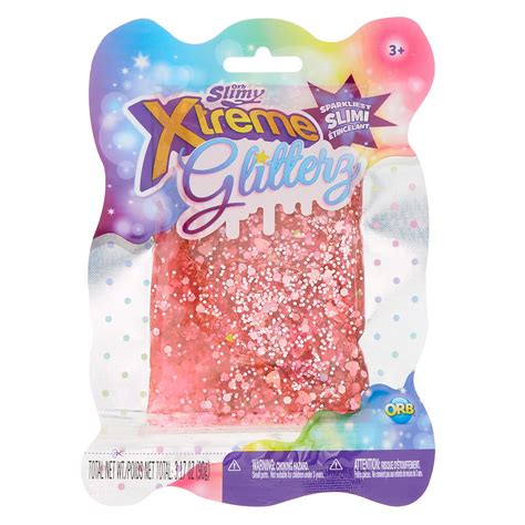 Orb Slimy™ Xtreme Glitterz™ Slime Pink Claires Us