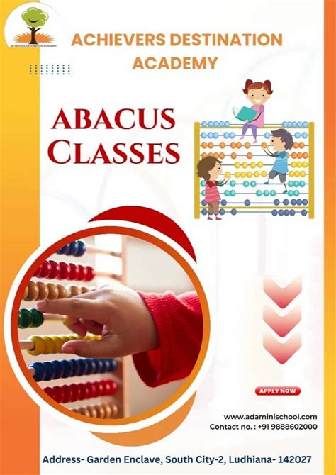 Achievers Destination Academy Ada Abacus Classes South City Ludhiana