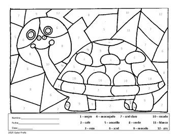 Free Spanish Coloring Page by Cyber Profe | Teachers Pay Teachers