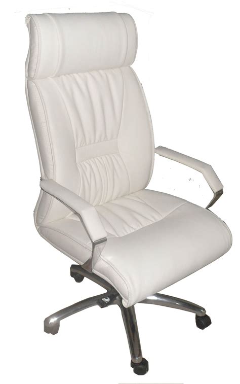 Sleek, linear design and faux leather maximize a minimalist look. China Executive Office Chair in White Leather (Z0030-1 ...