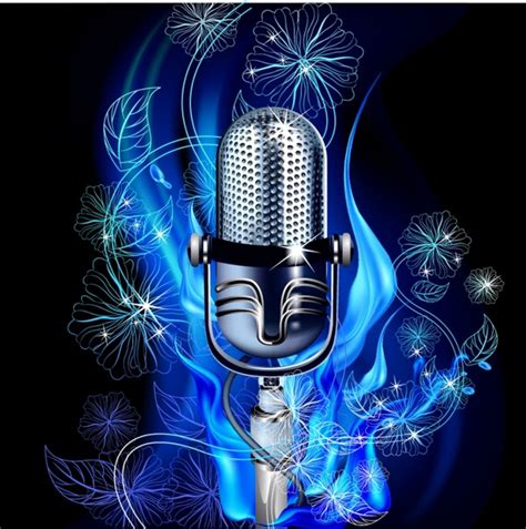Trend Line Art Vector Texture Microphone Mike Free Vector In