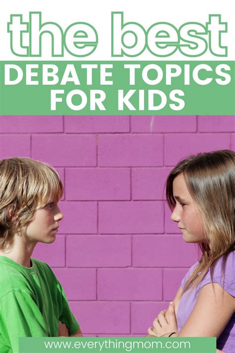 130 Interesting Debate Topics For Kids Of All Ages Everythingmom