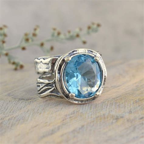 Designer Sterling Silver Bora Bora Ring Wide Rings Size 10 Rings Ring