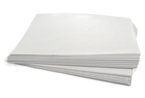 500 X 750mm White Recycled Tissue Paper Fsc Certified