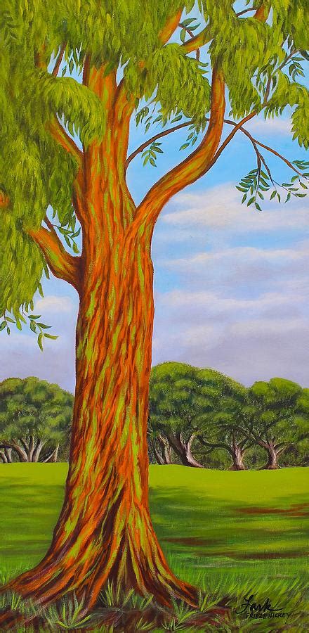 Rainbow Eucalyptus Tree Painting By Lark Hickey Fine Art America
