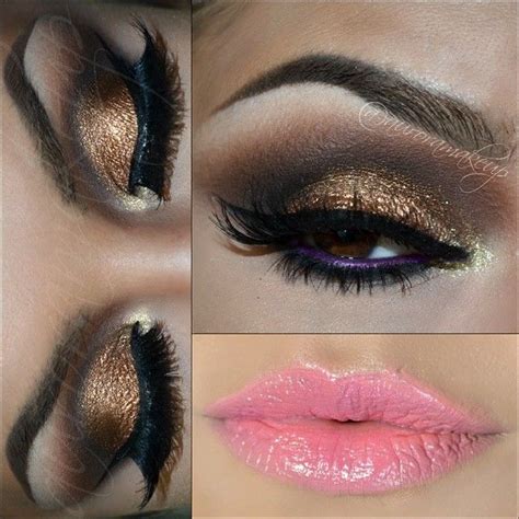 Bronze Y Eyes And Pink Lips By Auroramakeup Eye Makeup Styles Eye