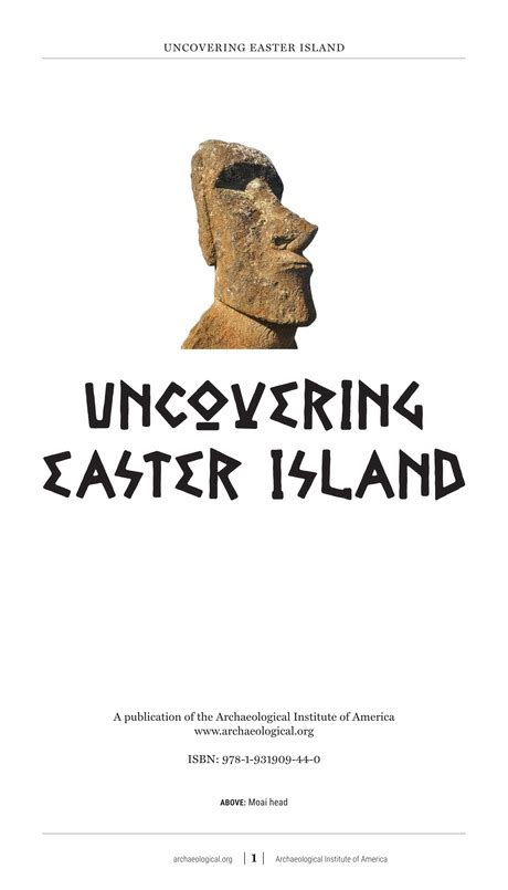 Uncovering Easter Island 1
