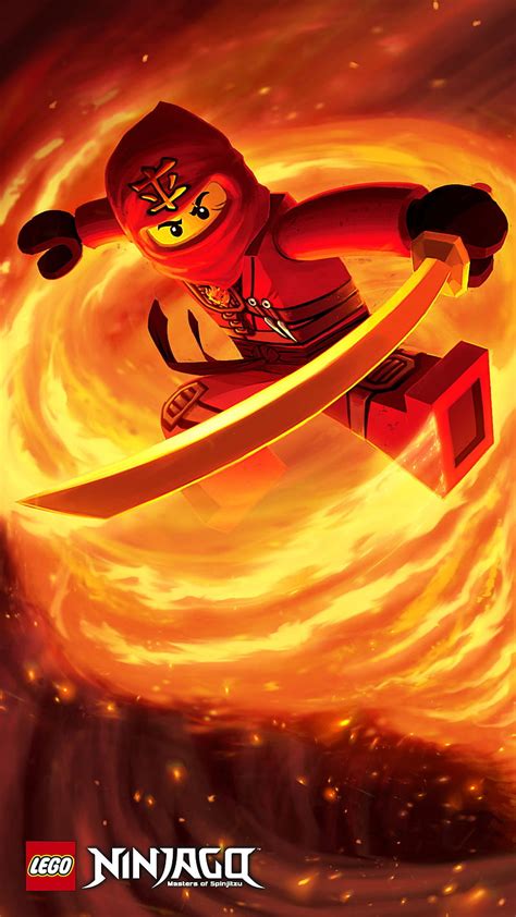 Kai Ninjago Lego Fire Ninja Spinjitzu Hd Phone Wallpaper Peakpx