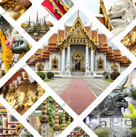 Collage Of Bangkok Thailand Images Travel Background My Photos
