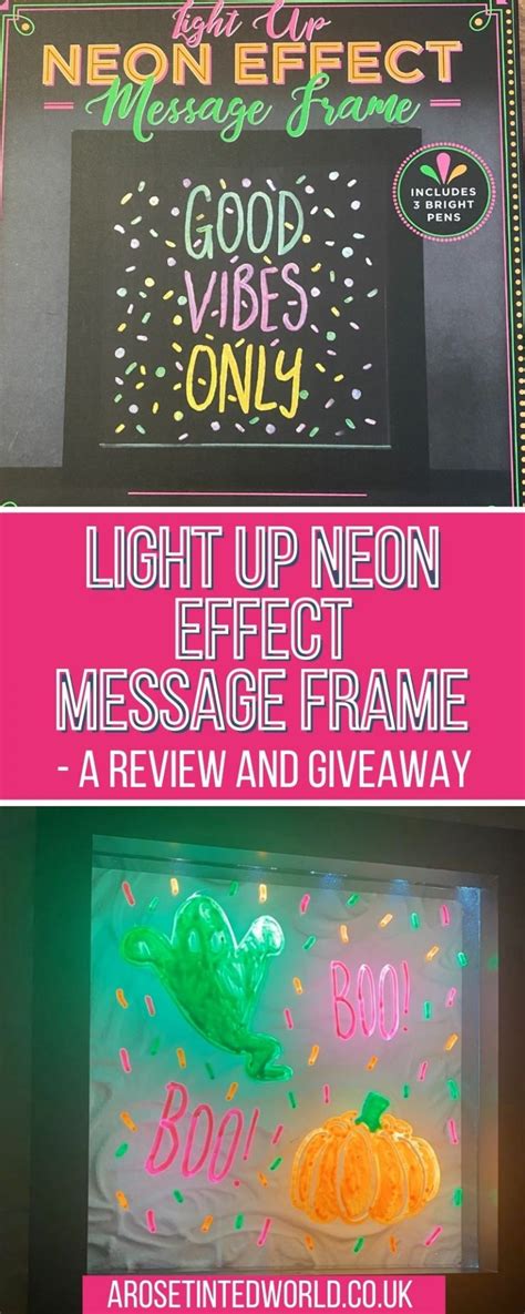 Light Up Neon Effect Message Frame Review ⋆ A Rose Tinted World