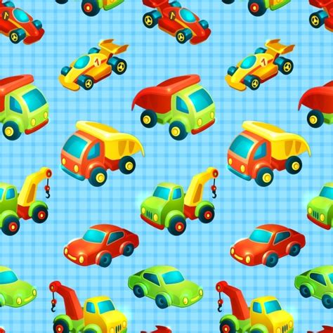 Pattern With Toys Vector Free Download