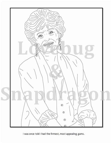 Sheet music arranged for piano/vocal/guitar in bb major. Golden Girls Coloring Book Lovely Golden Girls Coloring Book Instant by Lovebugands… in 2020 ...
