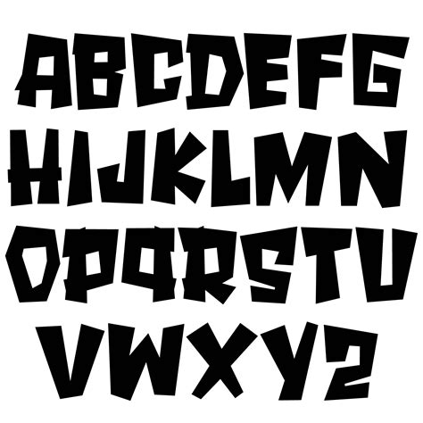 9 Best Images Of Printable Scary Letters Scary Alphabet Letters