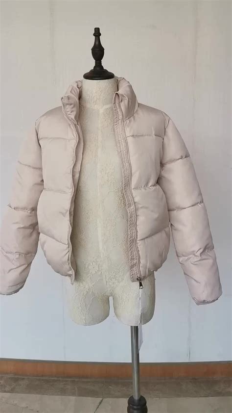 hot sale women winter bubble jackets solid standard collar parkas mujer