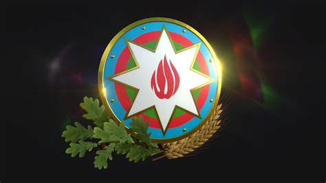 National Emblem Of Azerbaijan 3d Model Cgtrader