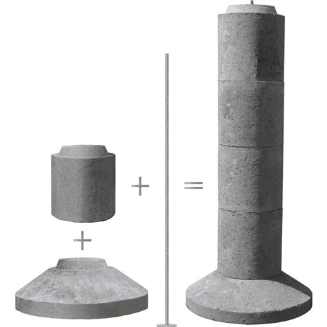 Get Stackable Precast Concrete Footing For Deck Construction Projects